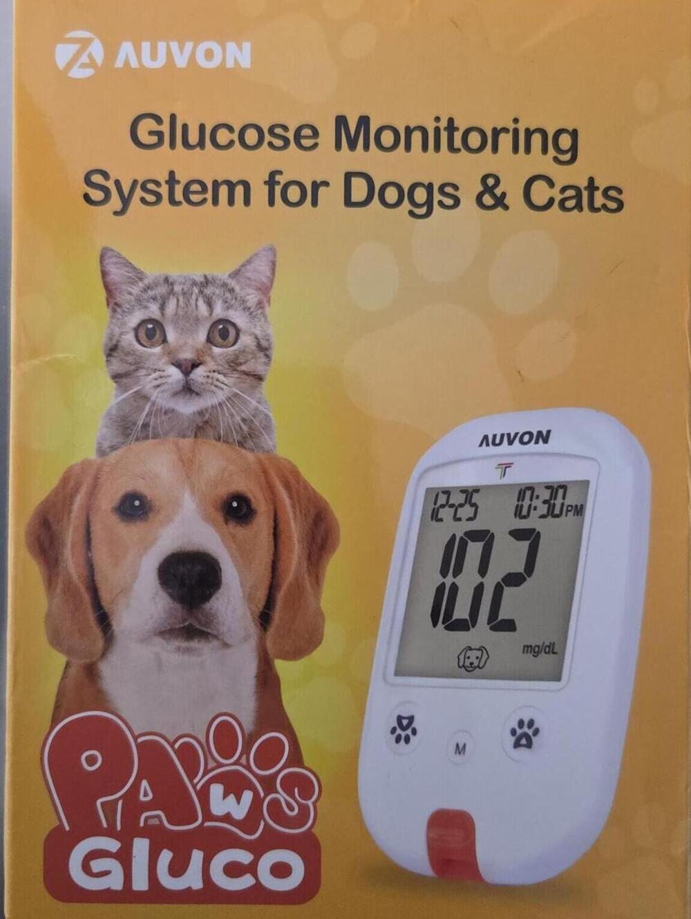 Auvon Paws Gluco Glucose Monitoring System for Dogs & Cats